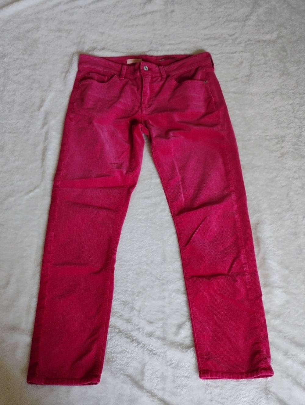 Pilcro Pink Red Corduroys